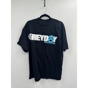 G59 Greday 24 Double Sided Tour Graphic T-Shirt Men's Large Black 100% Cotton